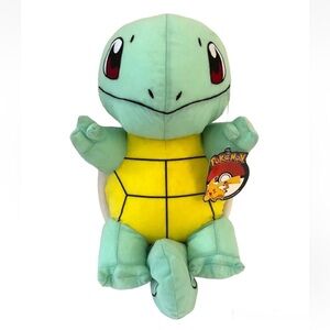 Squirtle Pokemon Turtle Plush Large Styrofoam Filled Stuffed Animal